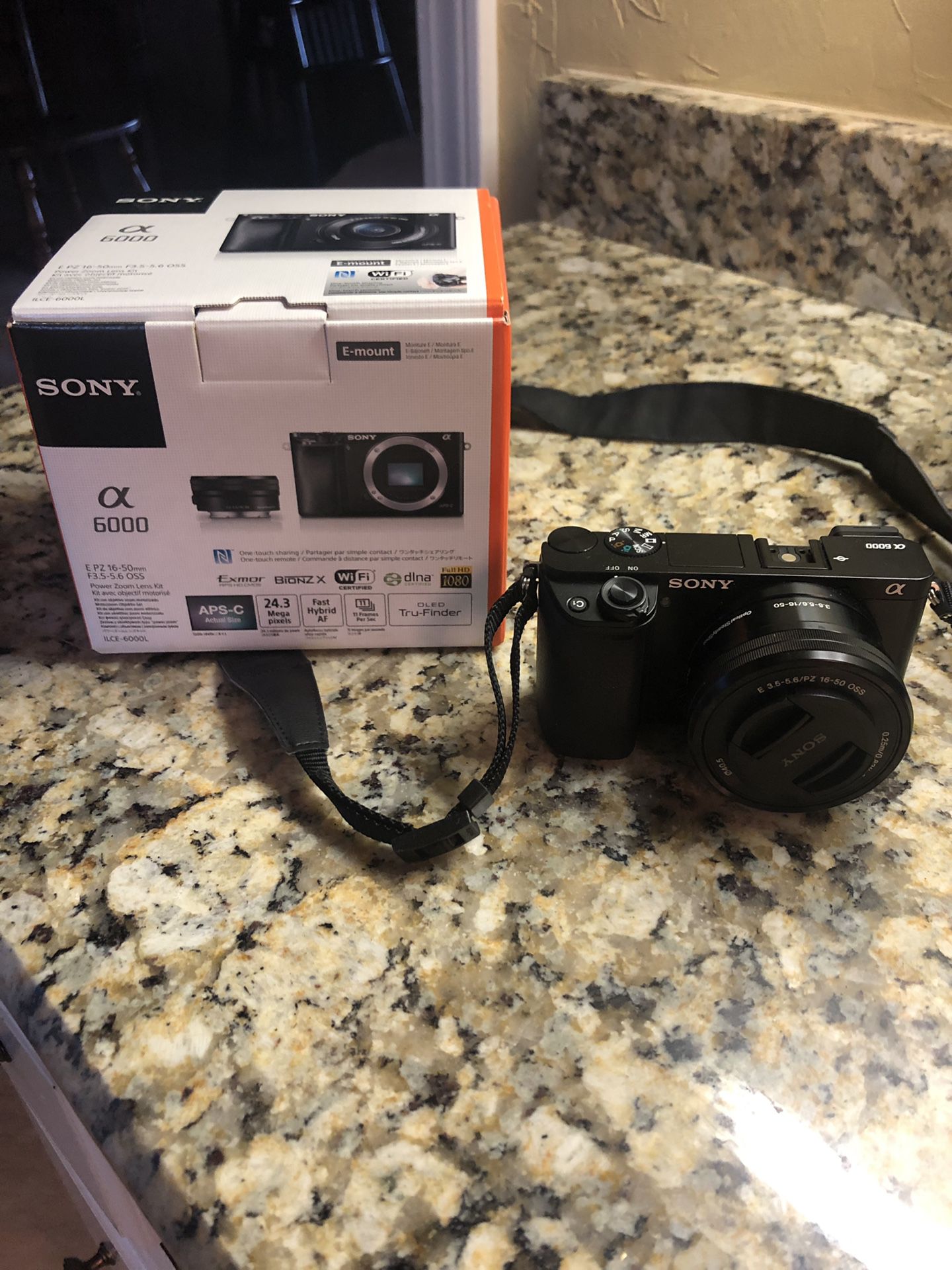 Sony A6000 mirrorless camera W lens
