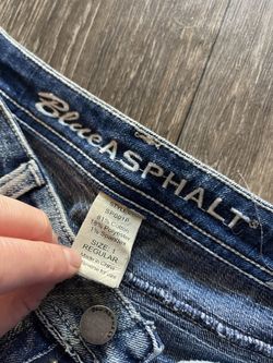 Blue asphalt jeans cheap