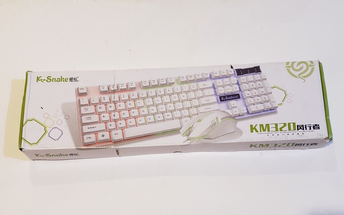 Light-up Computer keyboard and mouse pad