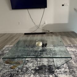 large glass coffee table