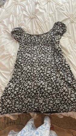 Black Floral Mini Dress