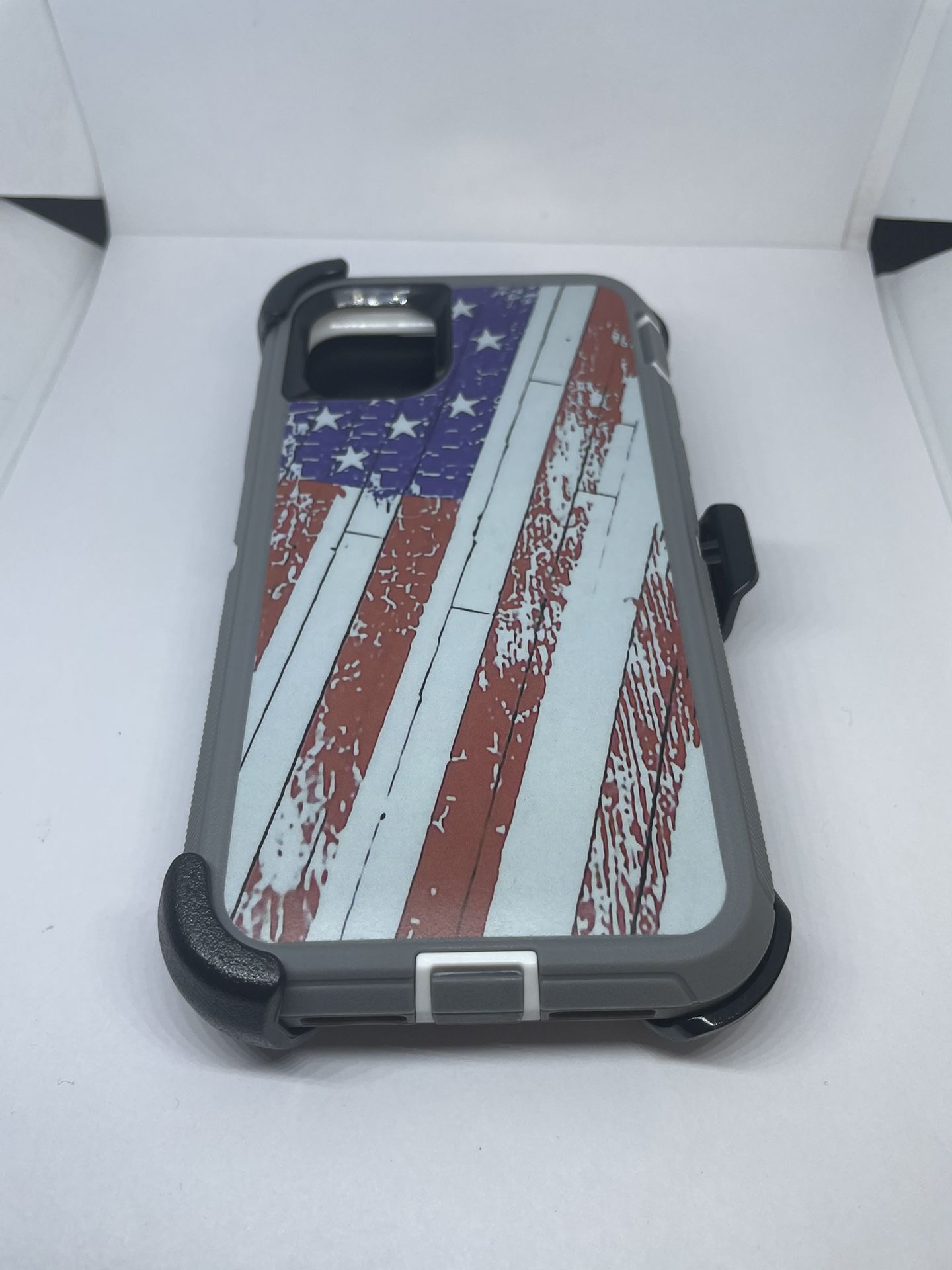 For IPhone 11 USA Flag Camouflage Case With Belt Clip Holster 