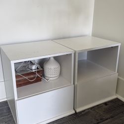 White nightstands