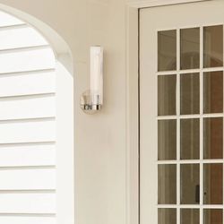 Weston Fluted Glass indoor/Outdoor 16” Sconce