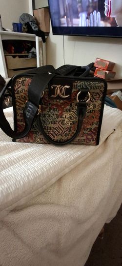 Juicy Couture gothic monogram satchel handbag