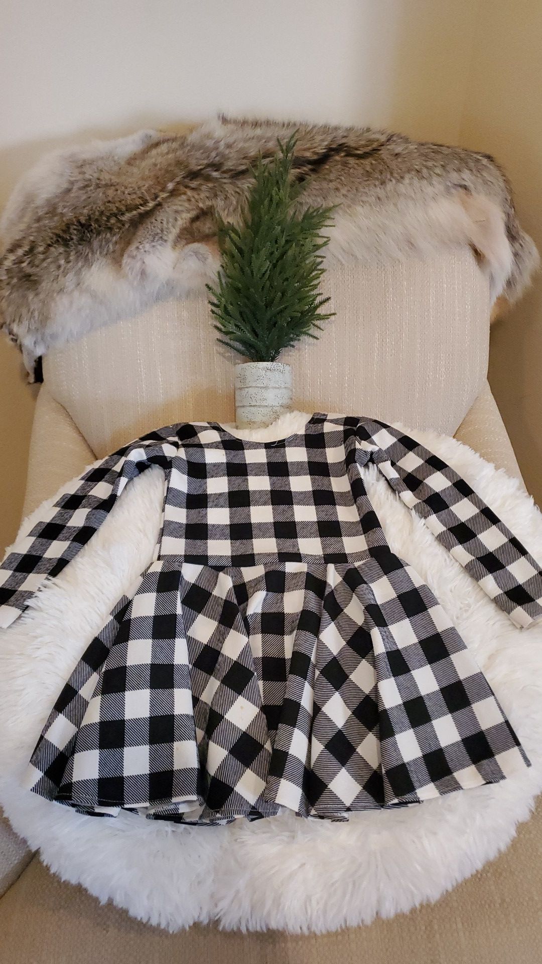 Buffalo Plaid Toddler Dress