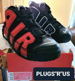 nike air more uptempo alternates black varsity red