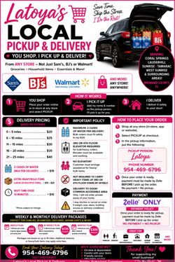 Local Pickup & Delivery Service | Starting $20