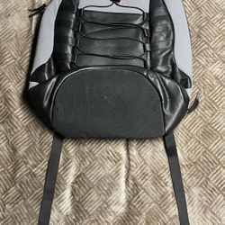 Nike Air Jordan Retro Gray/Black/infrared Backpack 9A0037-G3X Sz LARGE