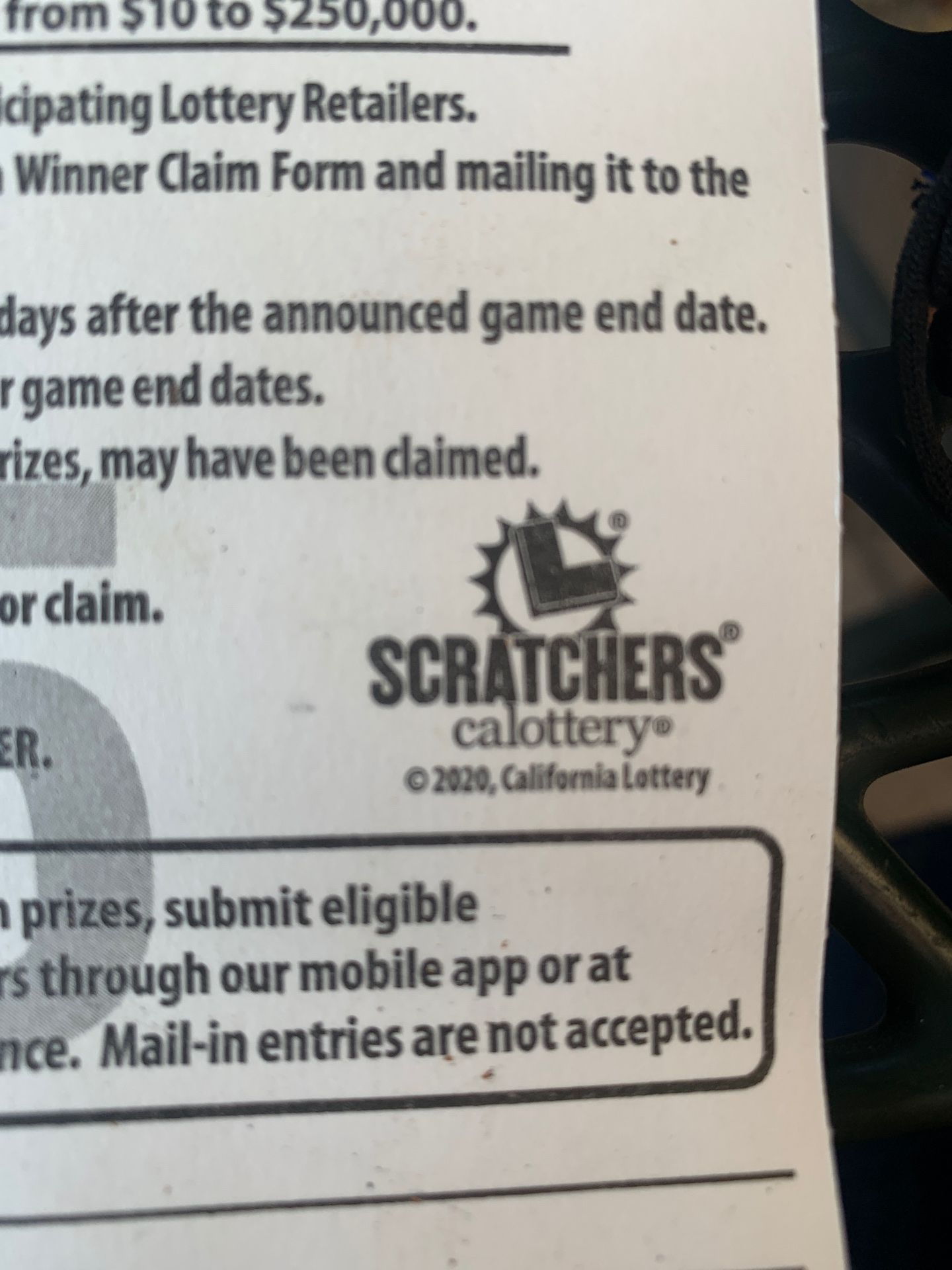 I got a lottery scratcher ticket.. is a1000$ winning ticket selling for 800 don’t wanna wait into arrives