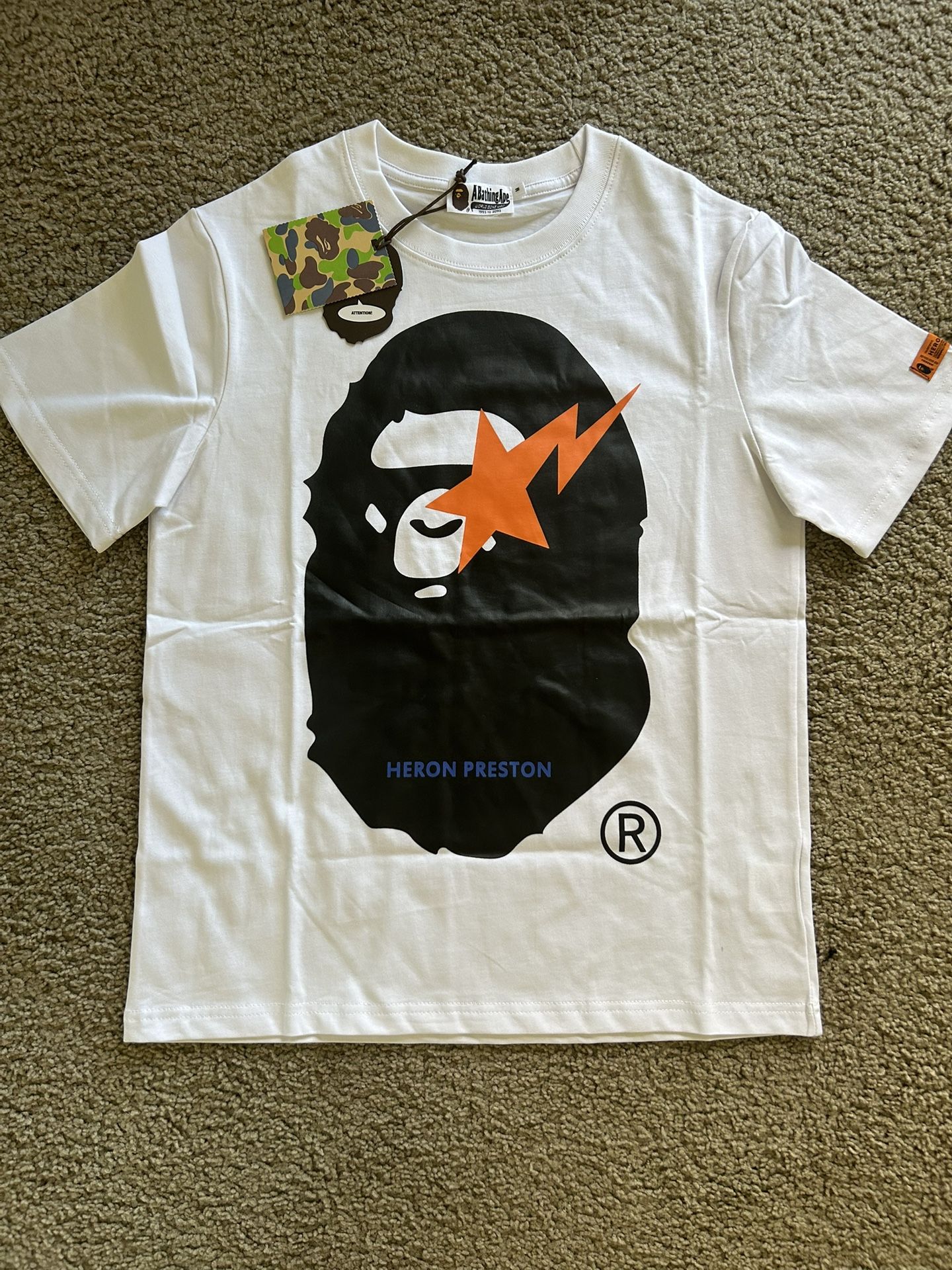 Heron Preston Bape Shirt Size M Shoot Me Offers I Could Deliver In San Diego County Got Another One I Could Do A Deal For Both!!!!