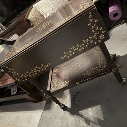 Antique handcrafted typewriter table