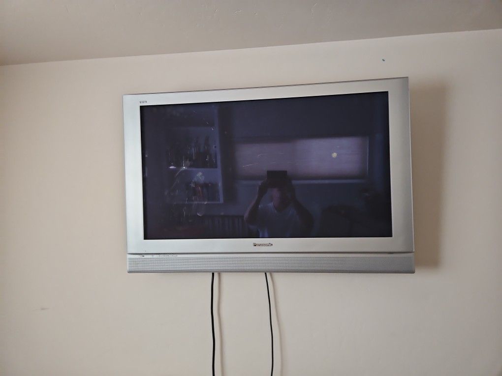 Panasonic Plasma Flat Screen With Wall Mounts Included