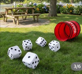 Giant Yahtzee Foam Playing Dice Set with Scoreboard