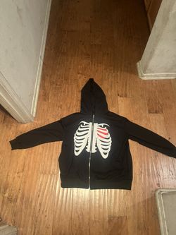 large skeleton hoodie