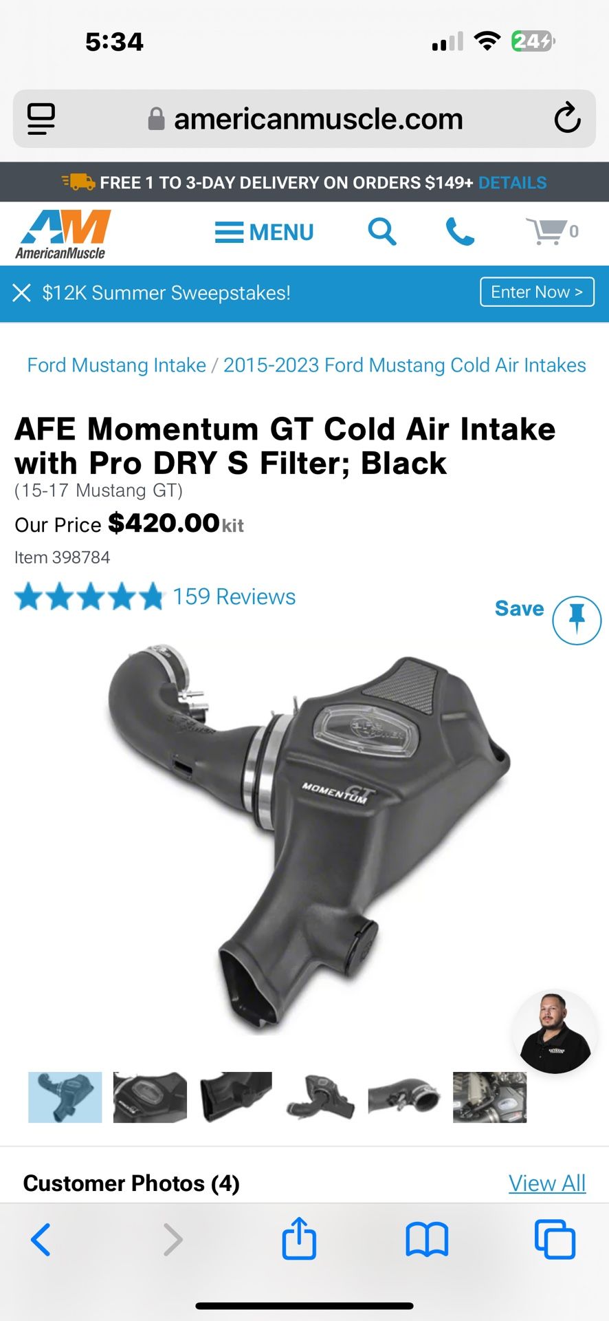 AFE Momentum Dry CAI