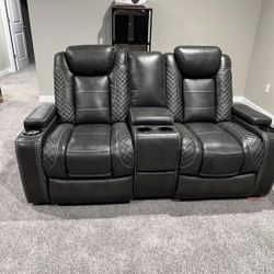 Black Leather Couches 