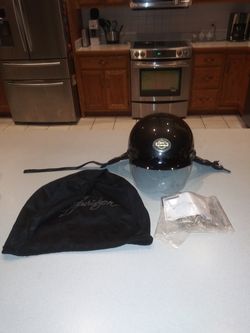 LADIES XS 53-54 CM DOT HARLEY-DAVIDSON HELMET NEW WITH FACE SHIELD AND HELMET BAG