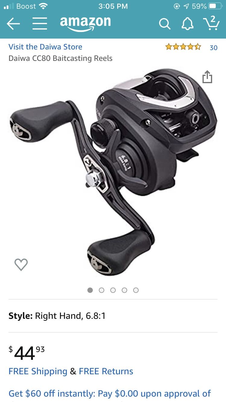 Daiwa CC80 Baitcasting Reel