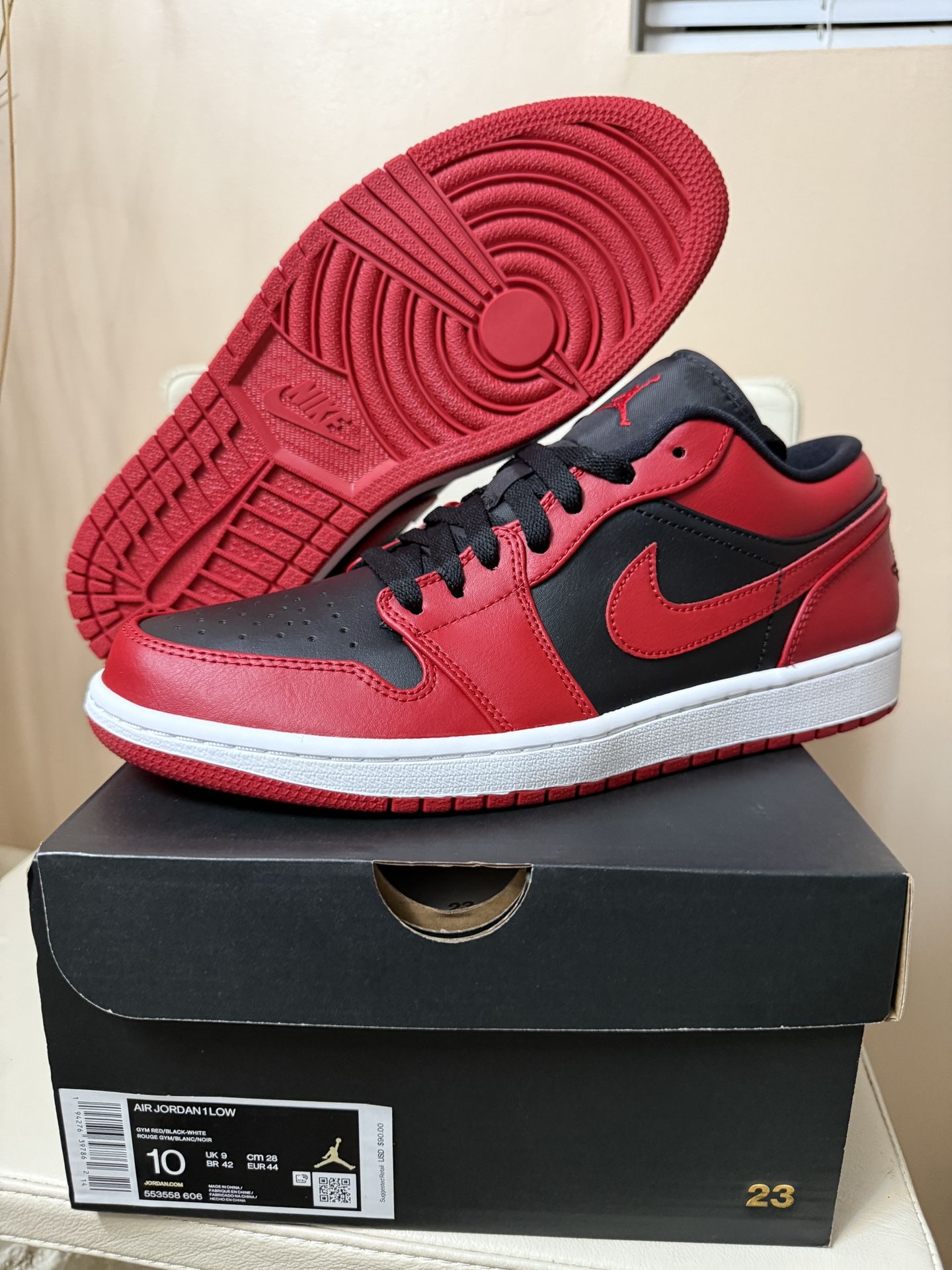 Air Jordan 1 low Reverse Bred size 10 Brand New