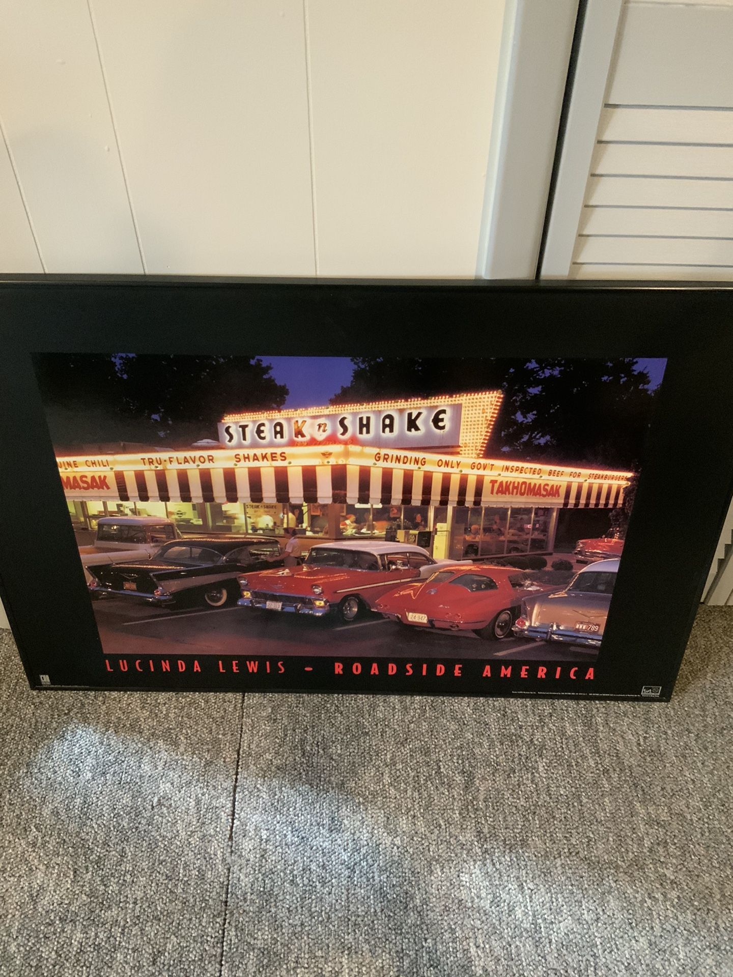 Steak and Shake Lucinda Lewis Roadside America Lighted Wall Art
