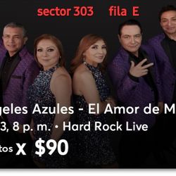 Concert ANGELES AZULES $70 LAS DOS