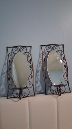 Decorative Mirror Candle Set 