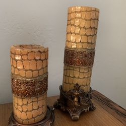 Candle Set And Holder Decore