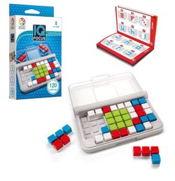 The SmartGames IQ Focus Brain Teaser Puzzle Game is a challenging and engaging toy designed to stimulate the brain with 120 different puzzles. The irr