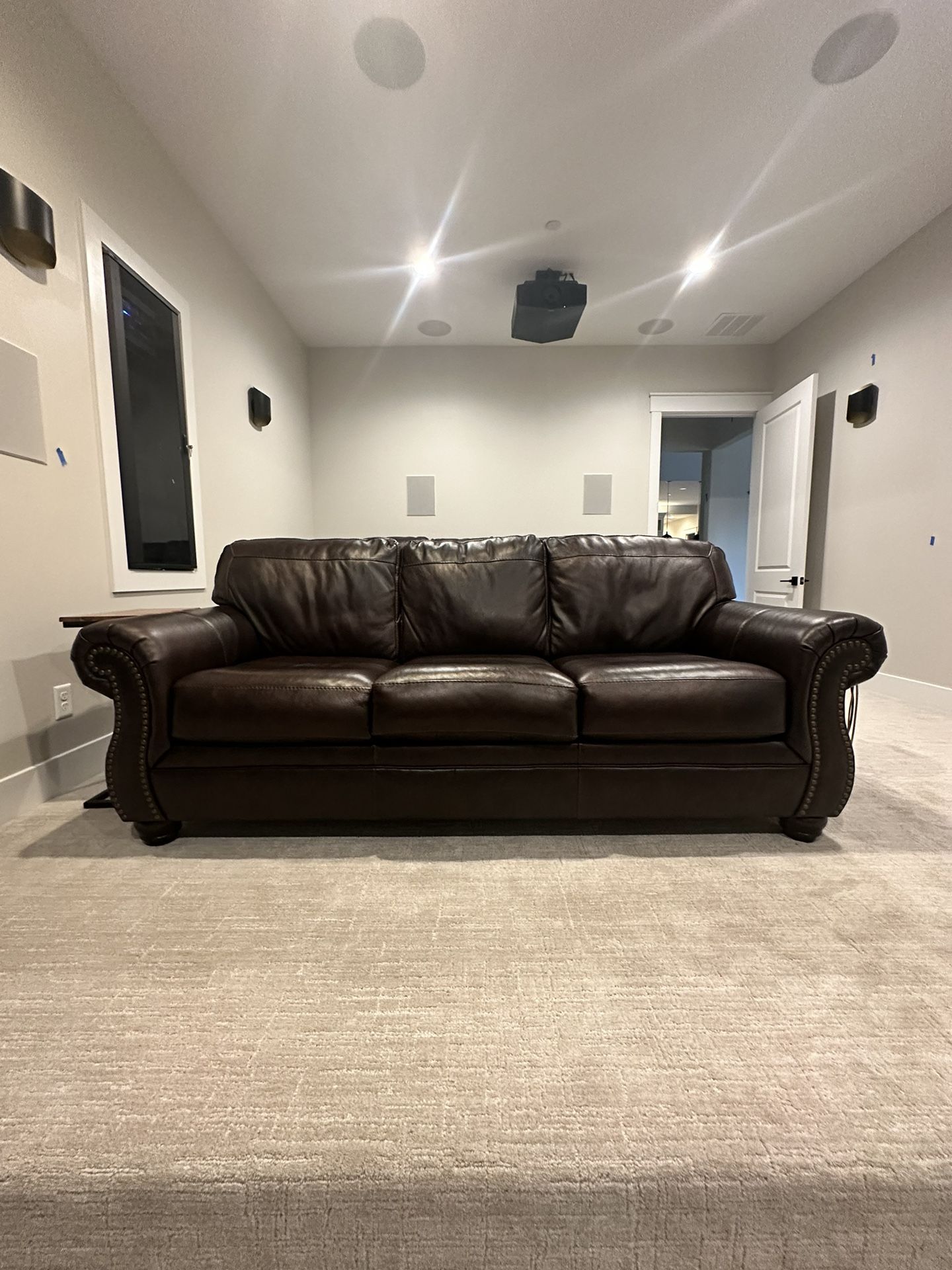 Ashley Furniture Colleton Leather Couches, Set Of 2