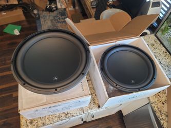 Two NEW JL Audio 13W3V34 13 inch car sub woofer speakers