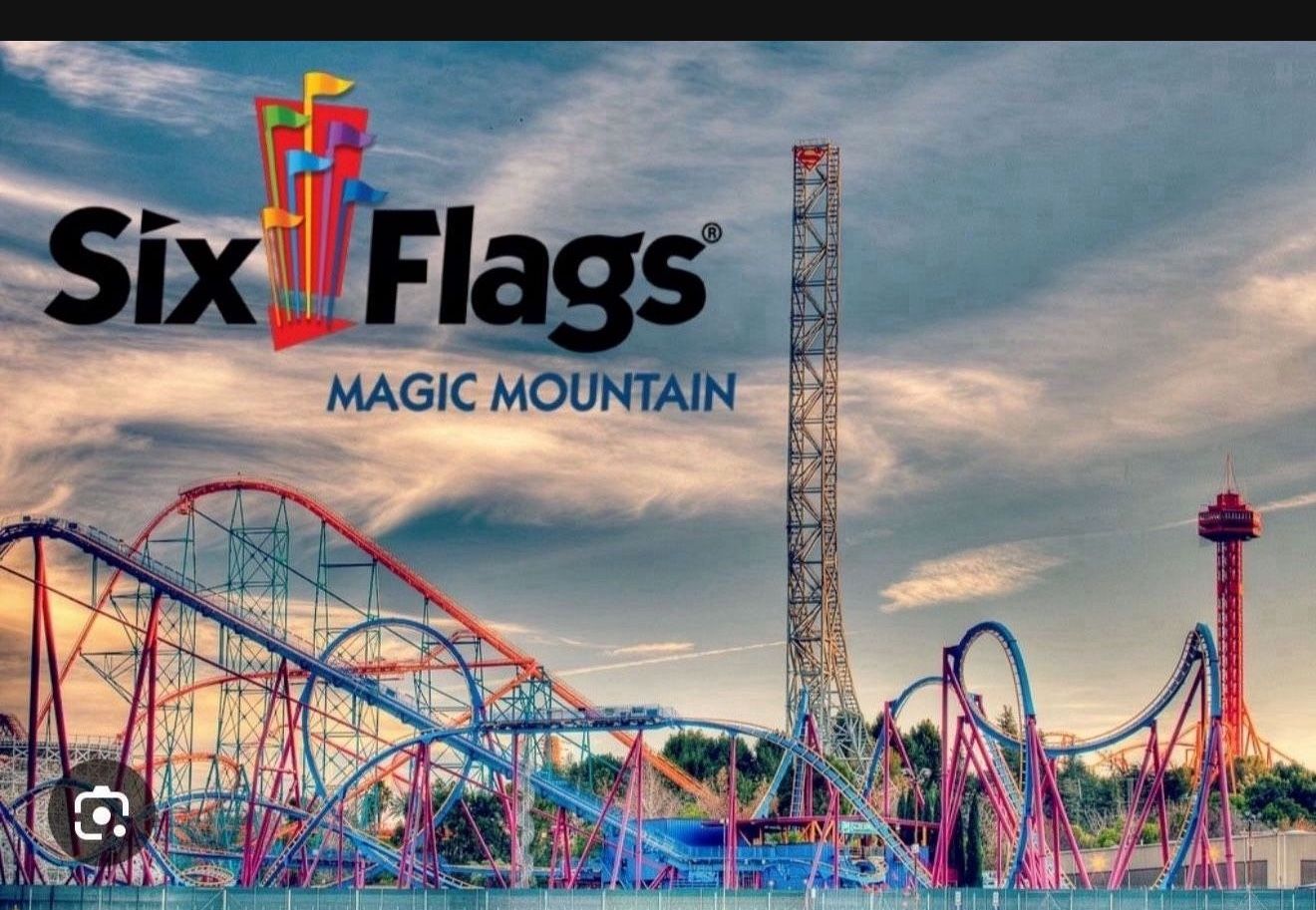 Six Flag Magic Mountain General Admission Tickets 
