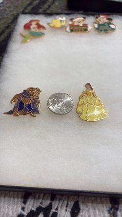 Bell and the Beast trading pins
