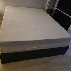 Queen mattress and frame $100
