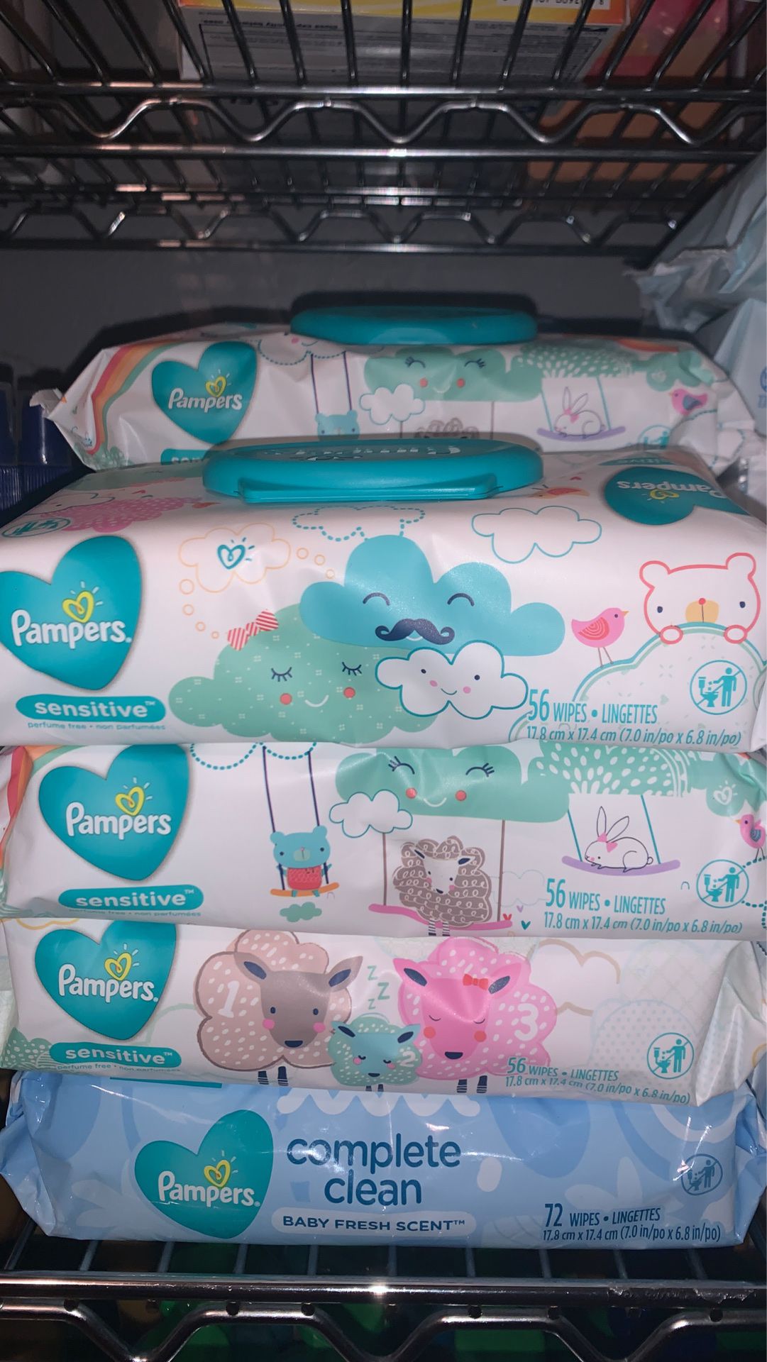 Pampers wipes $1.50 each (price is firm)(pick up only)