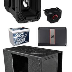 NEW POWERFUL BASS PACKAGE KICKER SOLO X 15” Installed 4000 Watts