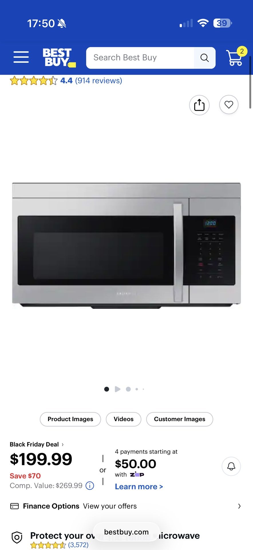 New/unopened Samsung Microwave