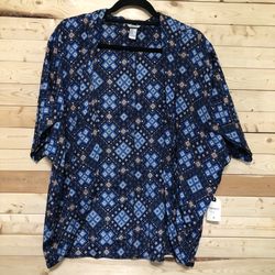 NWT Forever 21 Blue Cover Ups Cardigan 