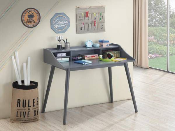 Grey Finish Mid-Century Modern Writing Desk! Lowest Prices Ever!