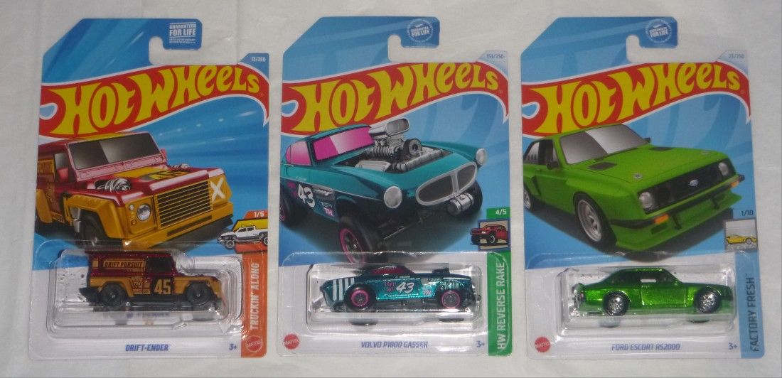 Hot Wheels Super Treasure Hunt Volvo P1800 Gasser Ford Escort R52000 2026 Drift Ender
