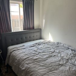 Selling Dark Grey Bed Frame 