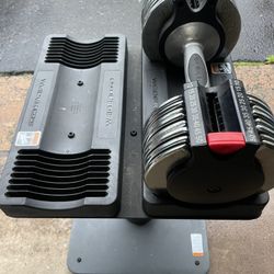 Adjustable Dumbbell With Stand 