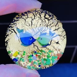 Beautiful Murano Glass Paperweight. Very Special Piece 