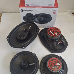 MEMPHIS 1 PAIR 6.5" 2 WAY 100 WATTS & 6×9 3 WAY 110 WATTS CAR SPEAKER ( BRAND NEW PRICE IS LOWEST INSTALL NOT AVAILABLE