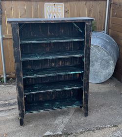 Old Barn Wood Book Shelf Cabinet