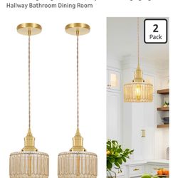 2-Pack Rustic Pendant Light. 