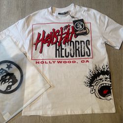 Hellstar Records White Tee Size Small