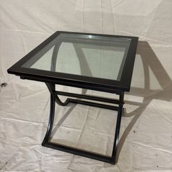 Glass And Metal Table