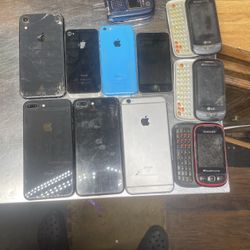 6 iPhones, 1ipod, 3 Samsungs Sliders, And 1 Sanyo Flip