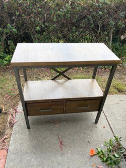 Two-Drawer Console Table with Shelf